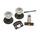 Belwith Products Belwith Products 214590 Passage Door Latch Set Glass Knobs - Vintage Bronze 214590